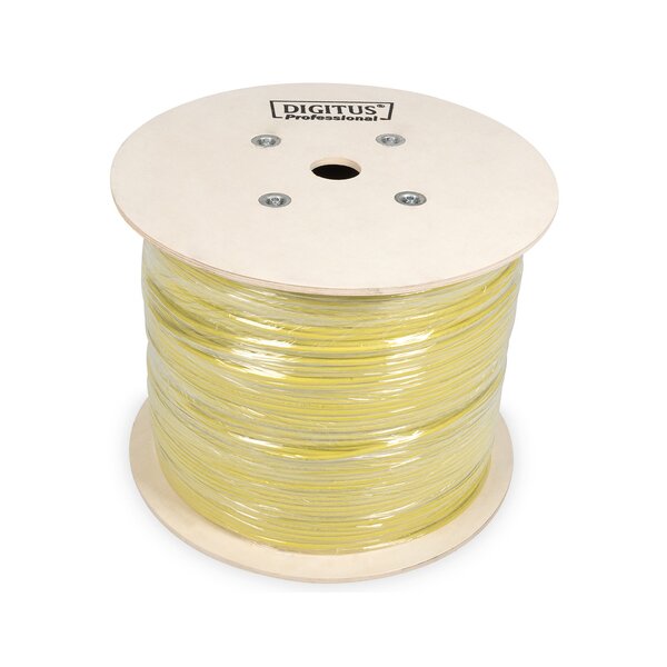 DIGITUS Câble dinstallation, cat. 7A, 100 m, duplex, Dca