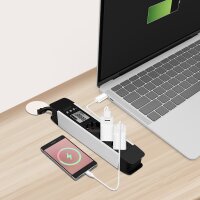 LogiLink Steckdosenleiste mit LCD-Display, 3-fach