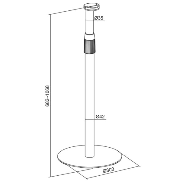 LogiLink Lautsprecher-Ständer für SONOS ERA, schwarz