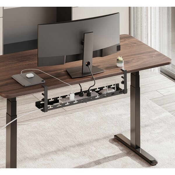 LogiLink Untertisch-Kabelführungsschiene, ausziehbar