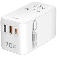 LogiLink Universal-Reiseadapter (EU AUS US UK), 70 Watt