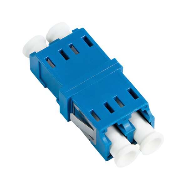 LogiLink LWL Kupplung-Set, 2x LC Duplex, ohne Flansch, blau