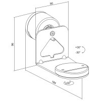 LogiLink Lautsprecher-Wandhalterung für SONOS ERA, weiss
