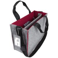 sigel Sacoche en feutre Desk Sharing Bag Bicolor M, marron