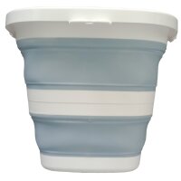 Linden Berg Eimer, faltbar, rund, 10 Liter, petrol weiss