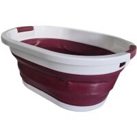 Linden Berg Wäschekorb, faltbar, 36 Liter, bordeaux...