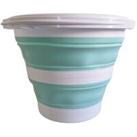 Linden Berg Eimer, faltbar, rund, 10 Liter, türkis...