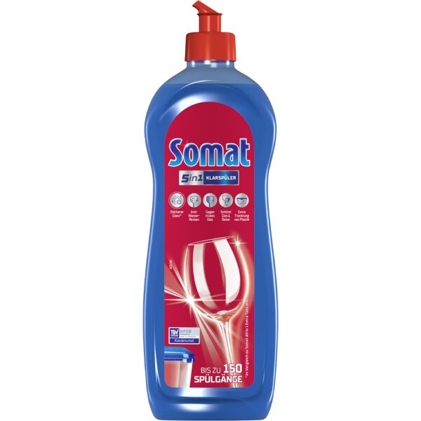Somat Liquide de rinçage 5 en 1 pour lave-vaisselle, 750 ml