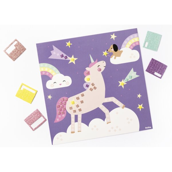 folia Mosaïque en caoutchouc mousse UNICORN, 301 pièces