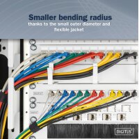 DIGITUS Slim Patchkabel, Kat. 6A, F FTP, gelb, 2,0 m