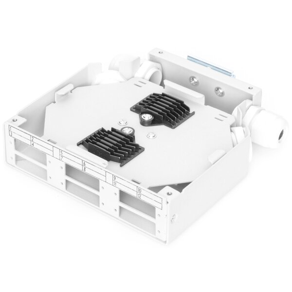 DIGITUS Adaptateur pour rail DIN pour 6x SC/DX, gris