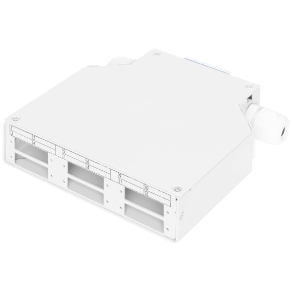 DIGITUS Adaptateur pour rail DIN pour 6x SC/DX, gris