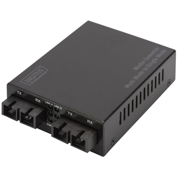 DIGITUS Gigabit Medienkonverter Multimode zu Singlemode