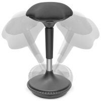 DIGITUS Sitzhocker Stehhilfe, höhenverstellbar, scharz