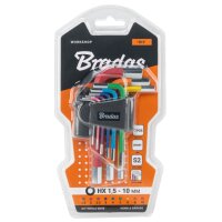 Bradas Innensechskant-Schlüsselsatz, 9-teilig,...