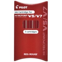 PILOT Cartouches dencre pour stylo roller V5/V7, vert