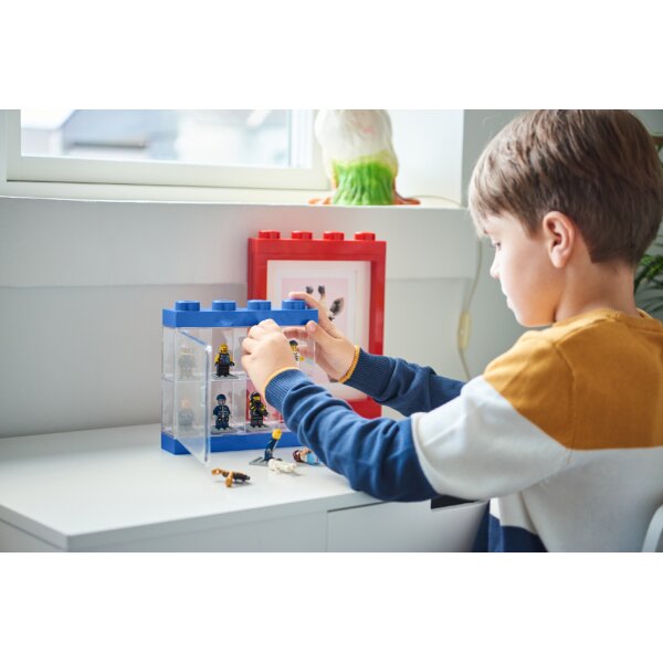 LEGO Minifiguren-Schaukasten DISPLAY CASE 16, blau