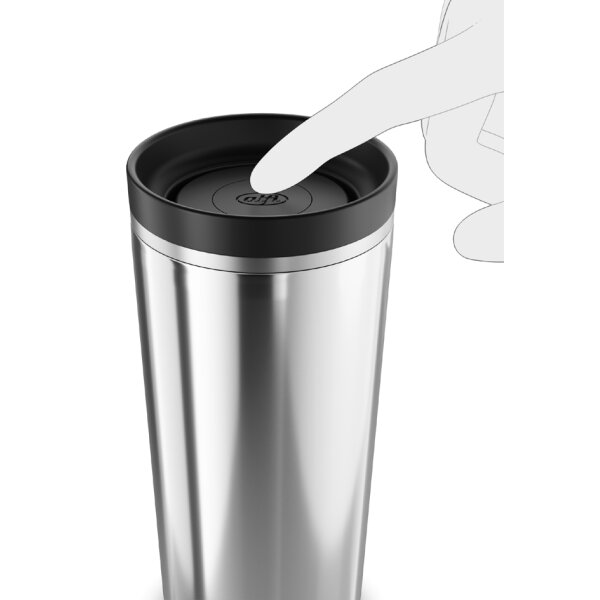 alfi Isolierbecher ISO COFFEE MUG PRO, 0,38 l, velvet black
