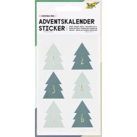 folia Stickers pour calendrier de lAvent ROUND BOWS