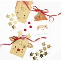 folia Stickers pour calendrier de lAvent STARS GOLD