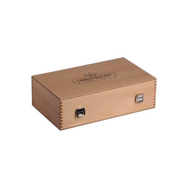 CROWNINGS Tee Holzbox leer 106265 f&uuml;r 8 Sorten