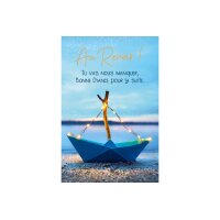 ABC Abschiedskarte FR B6 53218 Papierschiffchen