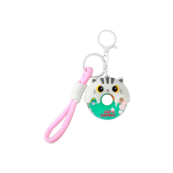 I-TOTAL Schlüsselanhänger Donut XL3066 White Cat