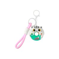 I-TOTAL Schlüsselanhänger Donut XL3066 White Cat