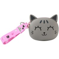 I-TOTAL Silikon Clutch XL2484C Grey Cat