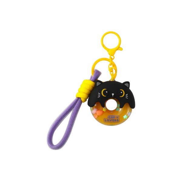 I-TOTAL Schlüsselanhänger Donut XL3153 Black Cat