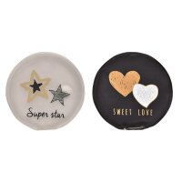 ROOST Taschenwärmer Stern, Herz 10025391 9x9cm 4 ass.