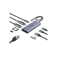 UGREEN 10-in-1 USB-C Hub 45380 10Gbps 4k60Hz, 100W, Gray