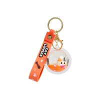 I-TOTAL Schlüsselanhänger Kugel XL2793B Orange Cat