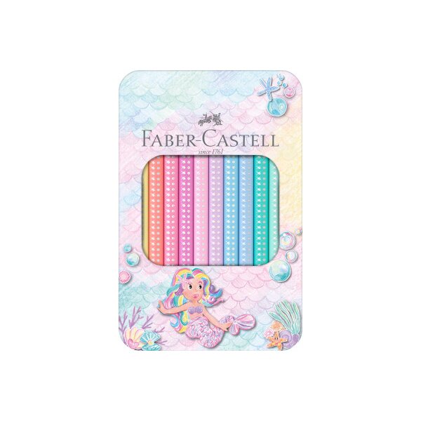 FABER-CASTELL Crayon Jumbo Sparkle 210910 pastel 10 pièces