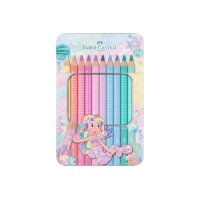 FABER-CASTELL Farbstift Jumbo Sparkle 210910 pastell 10...