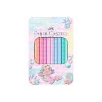 FABER-CASTELL Crayon Jumbo Sparkle 210910 pastel 10 pièces