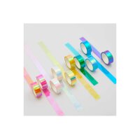 RICO DESIGN Washi Tape Set 15mmx5m 300863 mirror rainbow 10 rouleaux