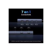 UGREEN 7-in-1 USB-C Hub 45379 10Gbps 4k60Hz, 100W, Gray