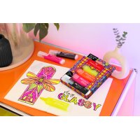 FABER-CASTELL Textmarker TL 46 Glassy 254693 Superfluor 4...