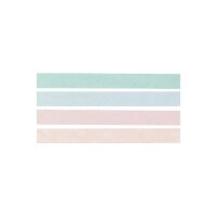 RICO DESIGN Washi Tape Set 15mmx5m 99001.21.28 glitter pastel 4 rouleaux