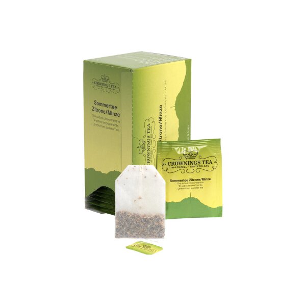 CROWNINGS Thé dété Citron/Menthe 104129 Sachets 2.5g, 25 pcs.
