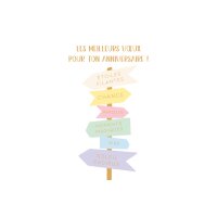 ABC Geburtstagskarte FR B6 53071 Wegweiser