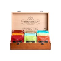 CROWNINGS Boîte à thé bio en bois...