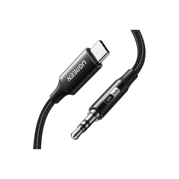 UGREEN Audio Adapter USB C, 3.5 mm 55734 Black, 1m