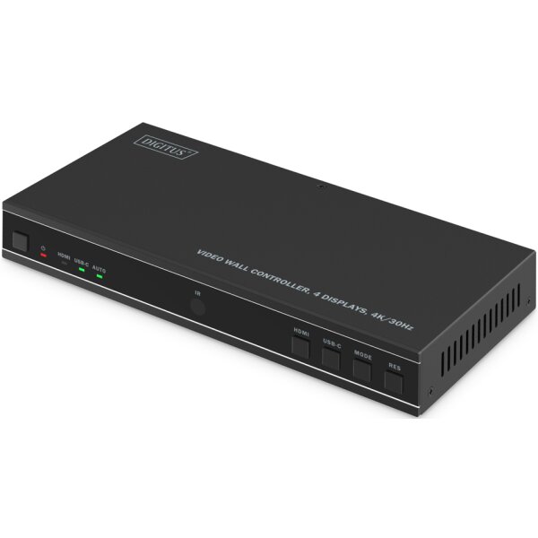 DIGITUS Contrôleur de mur vidéo 4K HDMI, noir