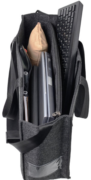 STOP Business-Filztasche Desk Sharing Bag SUMBA, dunkelgrau