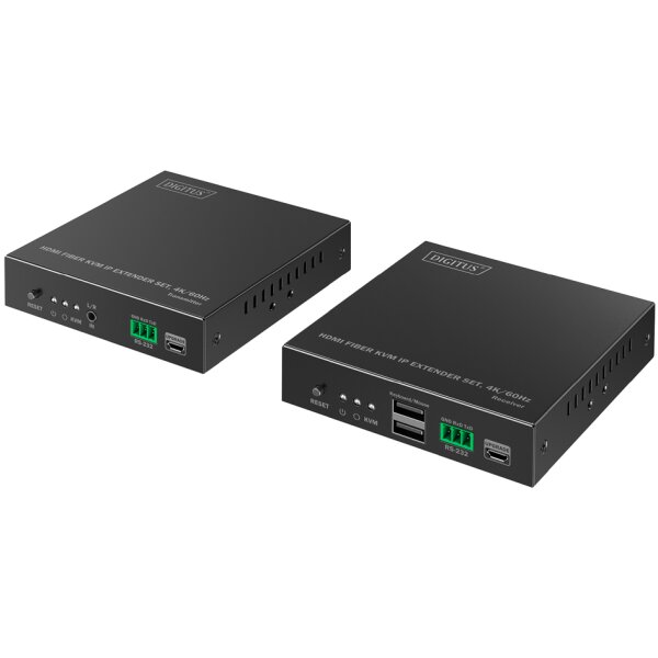 DIGITUS Kit dextension IP HDMI 4K, fibre, 300 m / 40 km