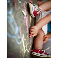 JAMASIA Strassenmalkreide mit Glitzer, 50er Kunststoffeimer