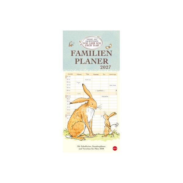 HEYE Familienplaner 2027 22802+27 Weisst du eigentlich 21x45cm