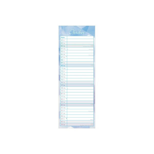 ALPHA EDITION Monatsplaner 2027 361703 Prisma 1M/1S ML 14.8x42cm